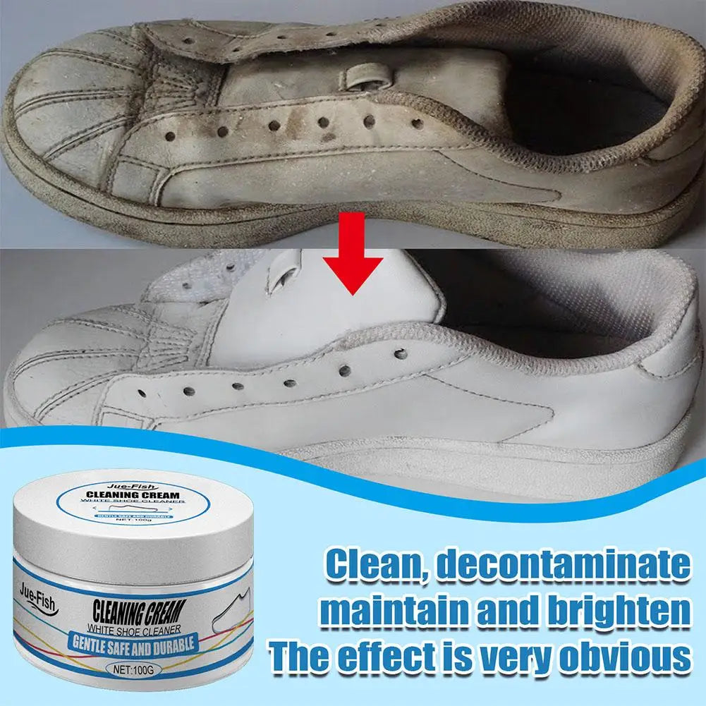Crème voor het reinigen en witter maken van schoenen