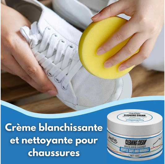 Crème voor het reinigen en witter maken van schoenen