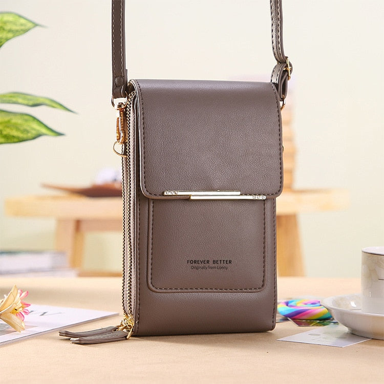 The Max | Leather Crossbody Bag with Touchscreen 