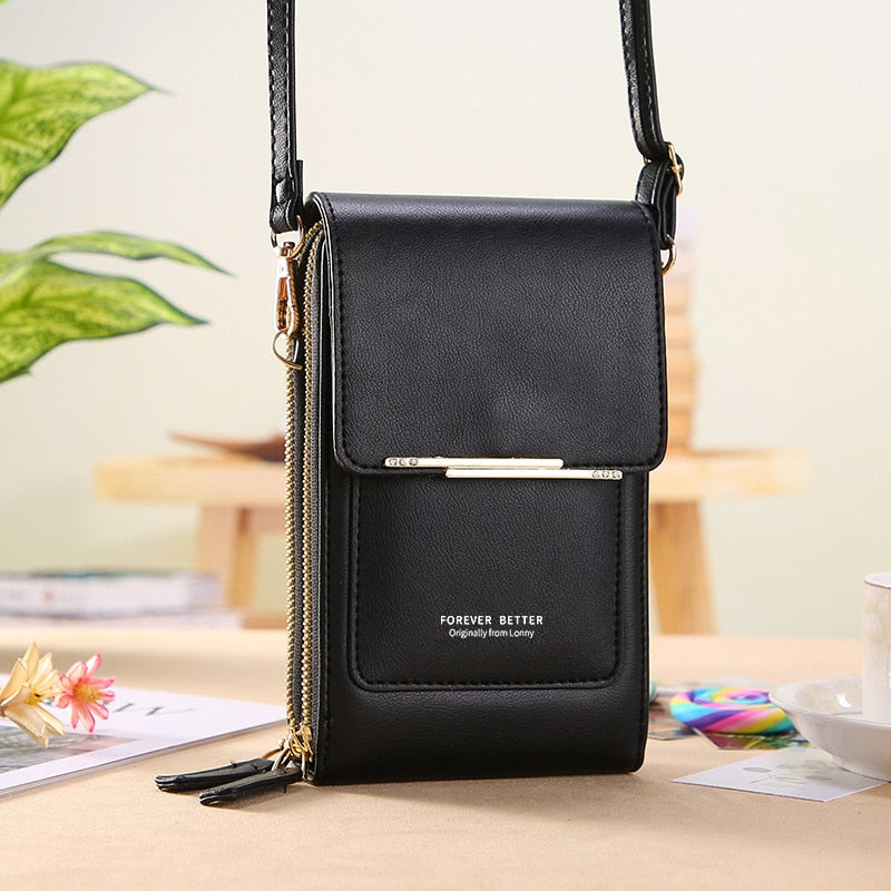 The Max | Leather Crossbody Bag with Touchscreen 