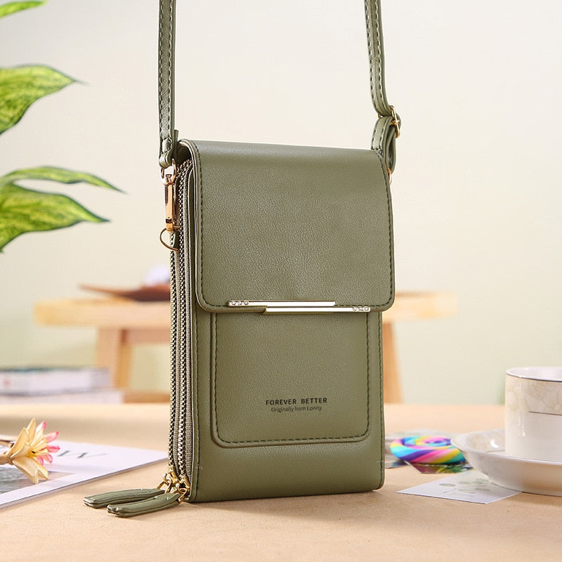 The Max | Leather Crossbody Bag with Touchscreen 