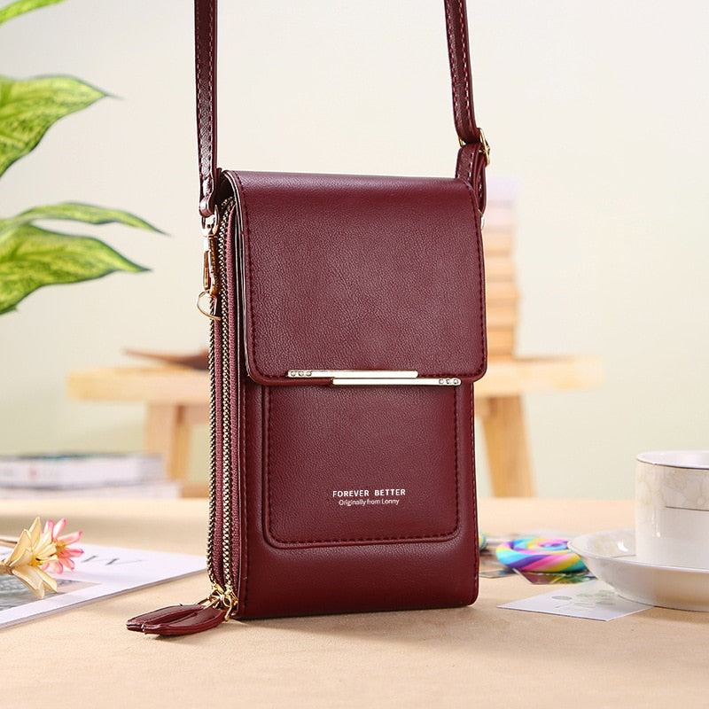 The Max | Leather Crossbody Bag with Touchscreen 