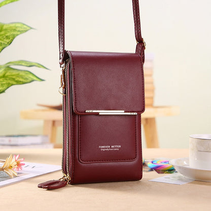 The Max | Leather Crossbody Bag with Touchscreen 